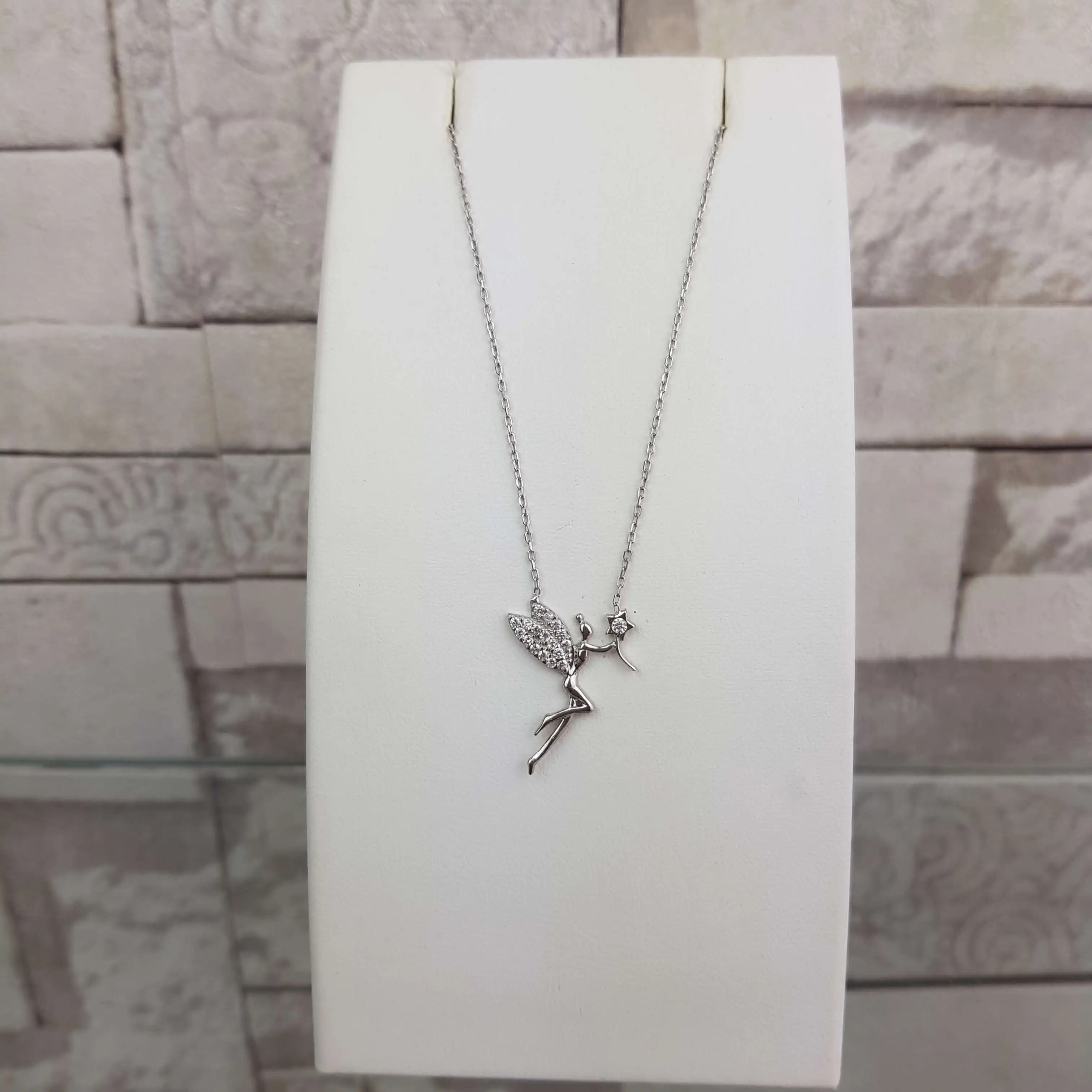 Collier en argent Sterling 925 pour femmes, pendentif en pierre de Zircon, petit conte de fées, cadeau d'anniversaire, chaîne élégante, luxe Cool