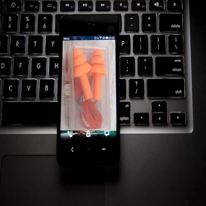 10 пар шумоподавление плавание спящий учится анти-храп Защита окружающей среды дерево тип силикона с веревкой беруши