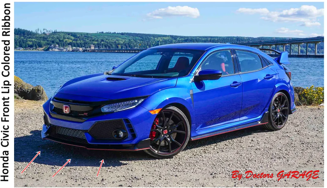 Honda Civic Fc5 красочные переднего бампера крепления полоса для установки губы