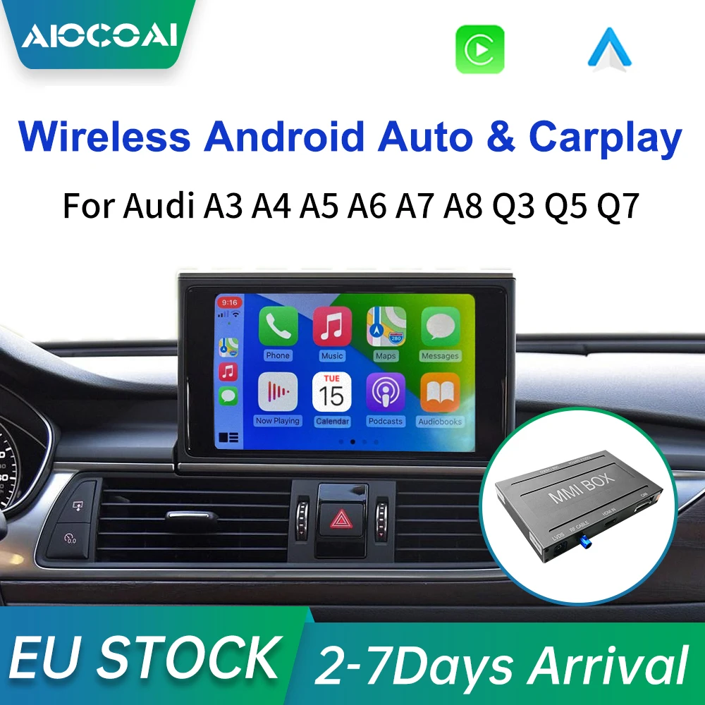 Беспроводной Android автомобильный и Apple Carplay декодер модуль для AUDI B9 A5/S5/A4/A3 A6 A7 A8 Q2 Q3 Q5