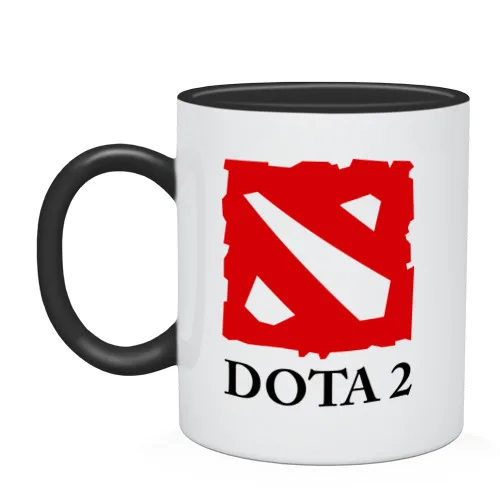 Кружка двухцветная Logo Dota 2|Кружки| |