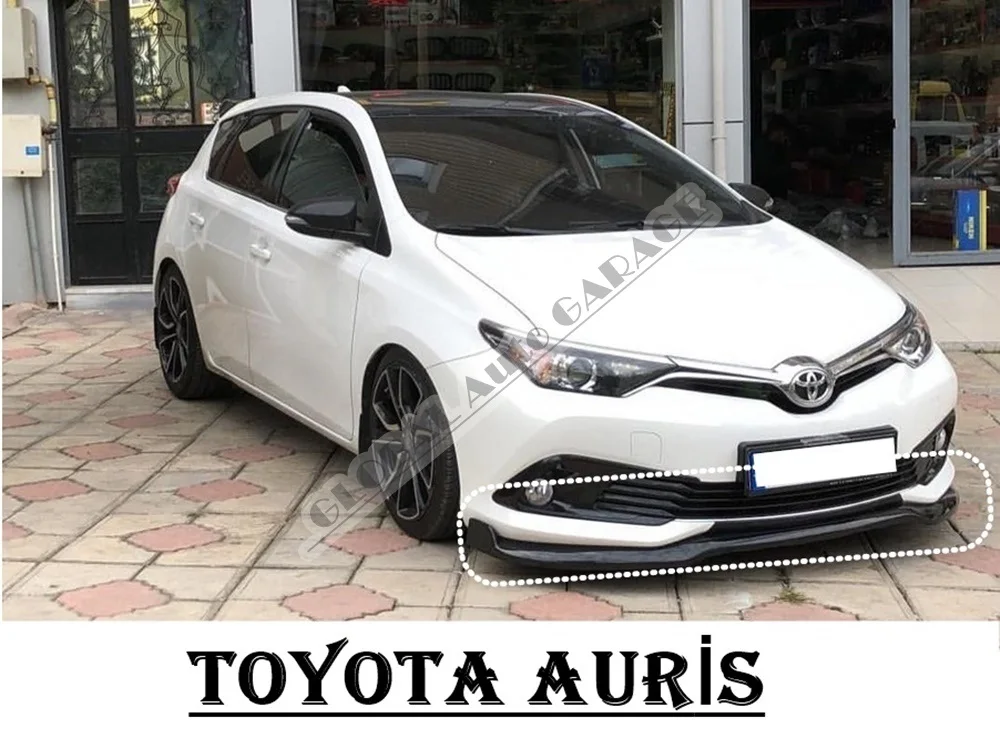 Для TOYOTA AURIS накладка на передний бампер губа 2010 2020 пианино глянцевый черный