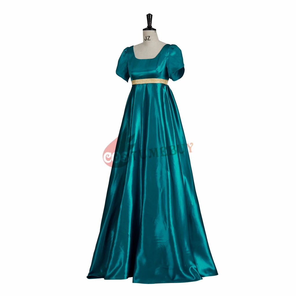 Женское атласное платье-миди зеленое платье для косплея |