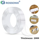 Многоразовая нано-лента толщиной 2 мм, бесследная двухсторонняя лента, моющаяся клейкая Съемная наклейка