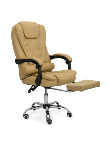 Кресло компьютерное офисное руководителя с подножкой с вибромассажем