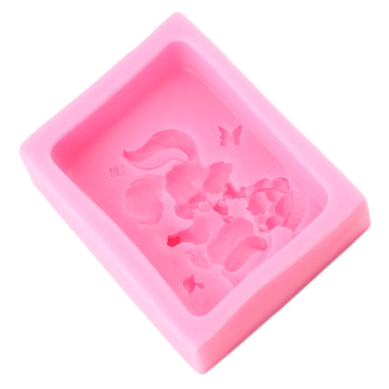 

Rabbit Silicone Mold Fondant Cake Decorating Tools Chocolate Gumpaste Molds Candy Clay Resin Mould 3D Craft Soap Moulds