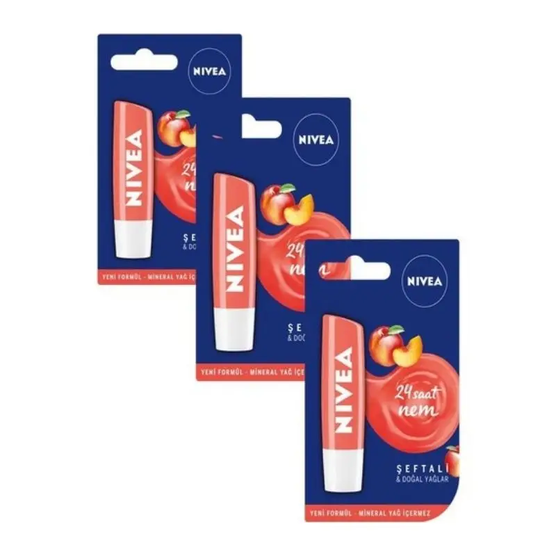 Бальзам для губ увлажняющий крем персик масло ши и жожоба 3 шт. |