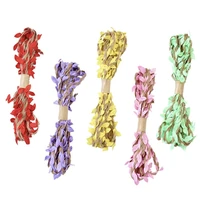 handmade diy wedding christmas party holiday color green leaves 5mm artificial rattan decorative rope