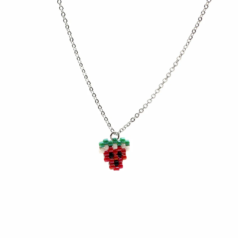 Симпатичное ожерелье FAIRYWOO украшения в виде животных единорог пчела арбуз ананас