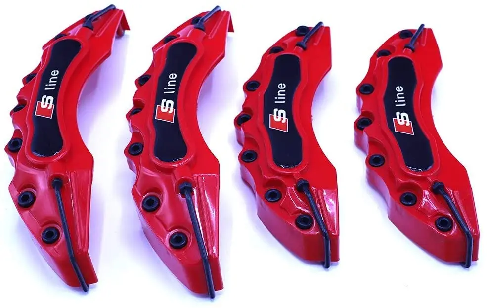 Brake Dısc Caliper Covers  4 Pcs Set Vent RED Plastıc  Rim S Line Car Wheel Covers Car Exterlor Accessorles Tuning16 17 18 19