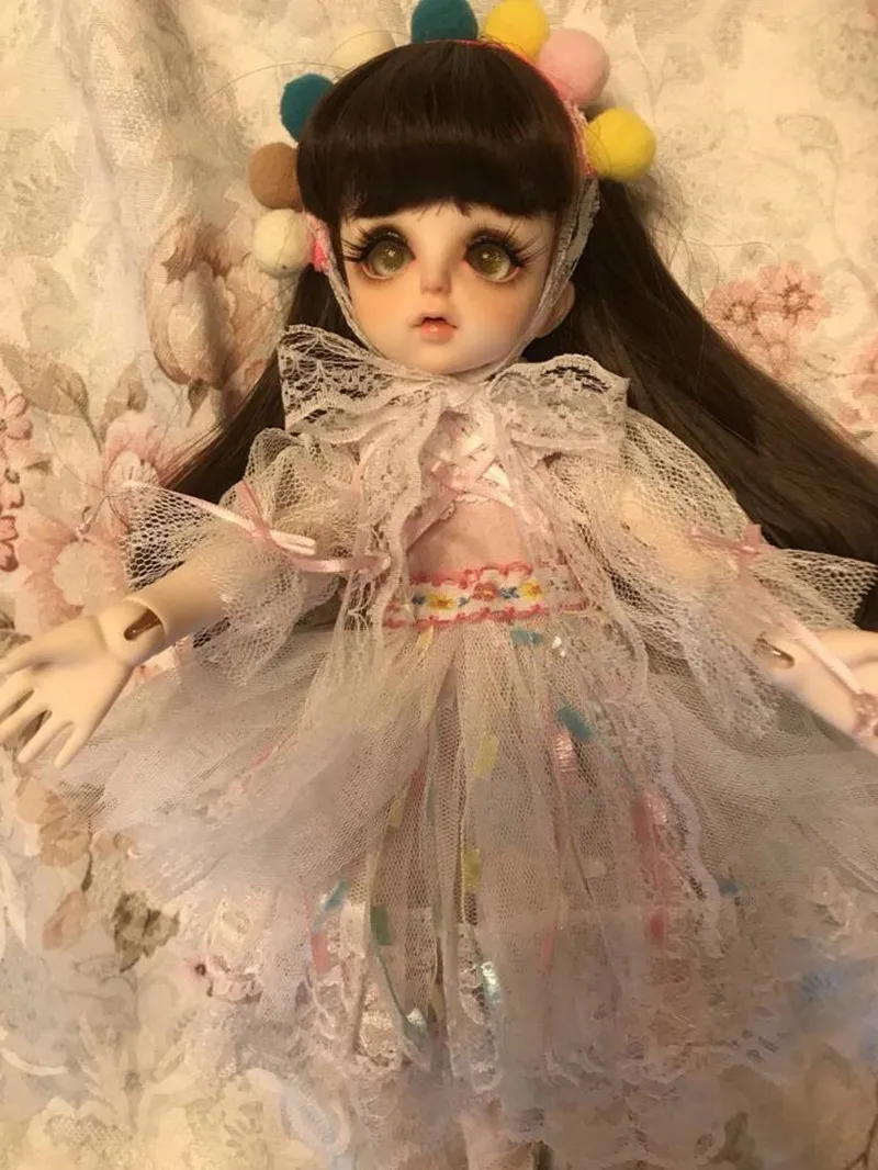 Разноцветный помпон отделка фотоотделка кисточка шар кружевная ткань