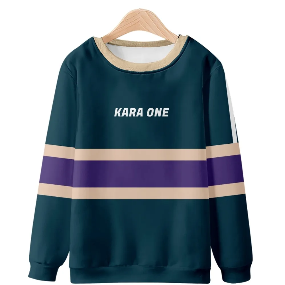 Повседневный модный мужской и женский свитер KARA ONE 3D с зелеными фиолетовыми