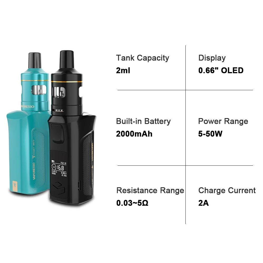 Оригинальный вейп набор Vaporesso для электронных сигарет Target Mini 2 со встроенным