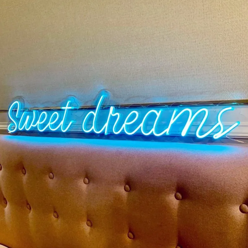 Custom Neon Sign Sweet Dreams Neon Sign Led Light Decoration Handcrafted Wall Hangings Room Decor Best Housewarming Gift