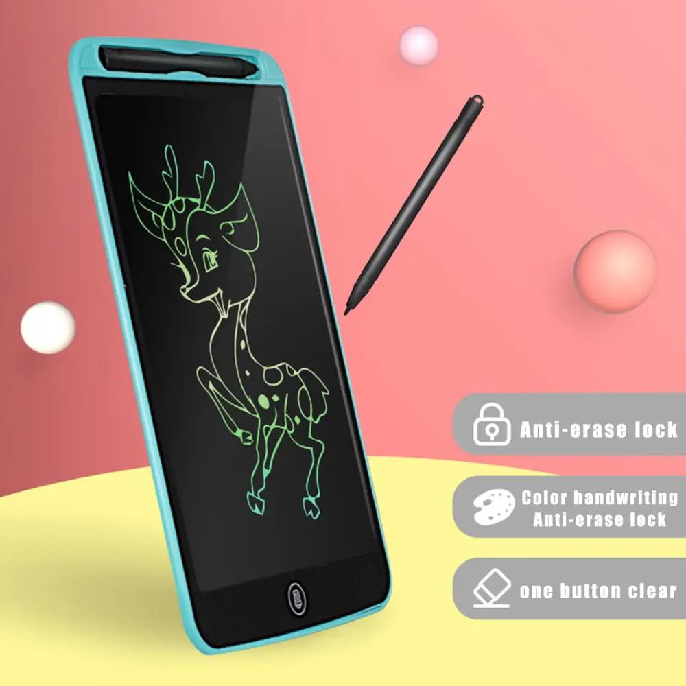 12 дюймов игрушка для рисования детей LCD планшет файл сумка Детская граффити