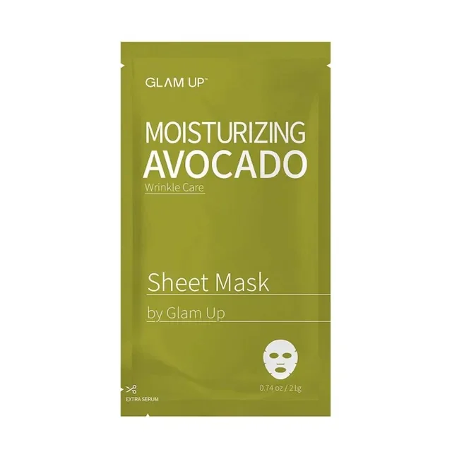 Glam Up by GoSelly Avocado Oil Moisturizing Paper Face Mask K- 424686061
