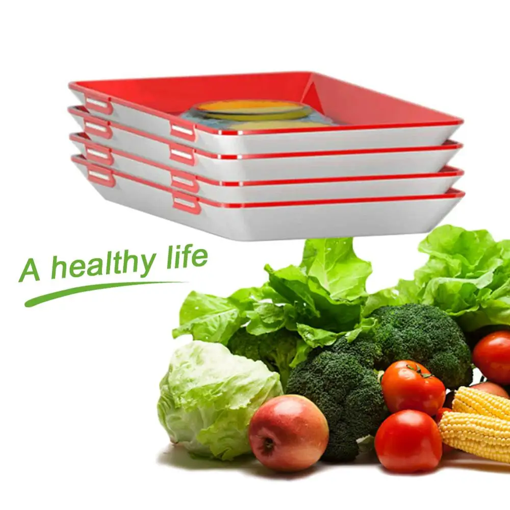 6 шт. поднос для хранения свежести продуктов|Лотки хранения| |
