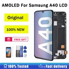 ЖК-дисплей Super AMOLED для Samsung A40, сенсорный экран с дигитайзером в сборе, сменный ЖК-экран для A405, запчасти для ремонта, оригинал