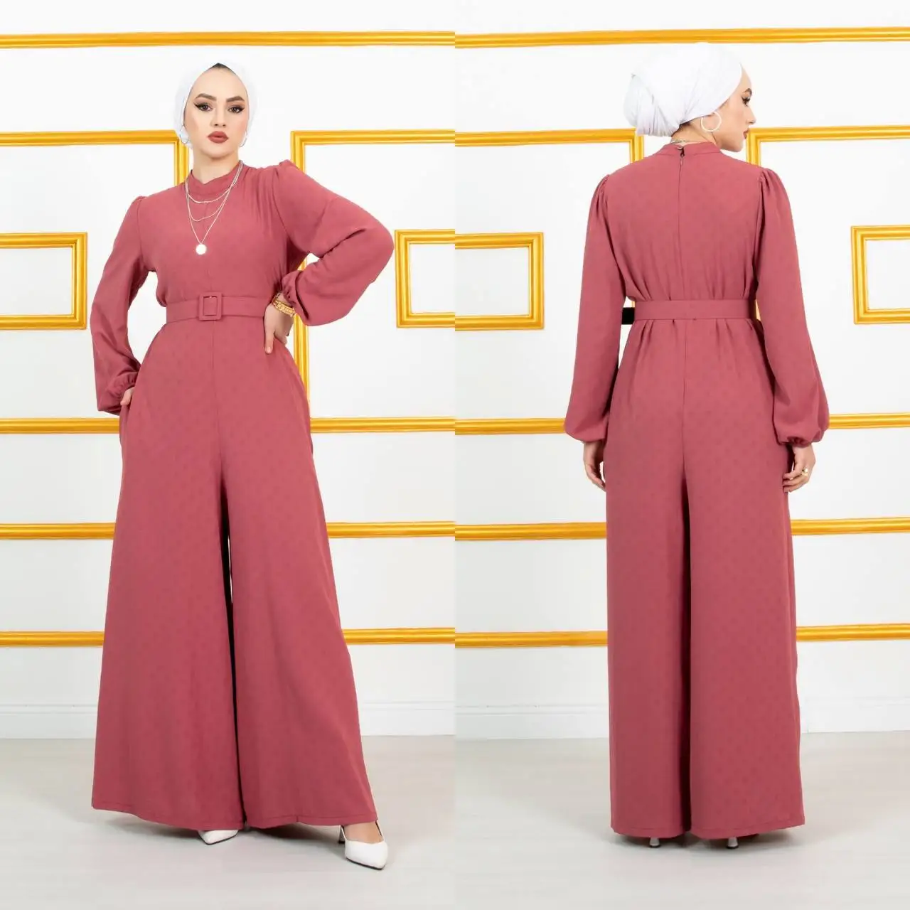 

New Season Women Tunic Abaya Kaftan Dubai Arab Muslim Islamic Fashion Turkish Quality Modest Fashion Winter Autumn Seasonal