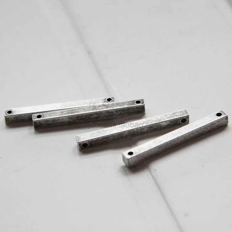 Твердая латунь квадратная планка-ссылка-прямоугольник-два отверстия 30x3 мм (3037C)