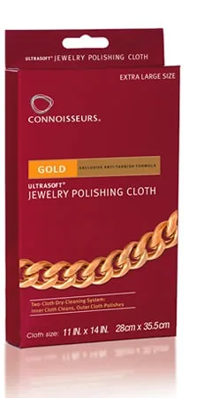 

Connoisseurs Gold jewelry Polishing/Cleaning Cloth