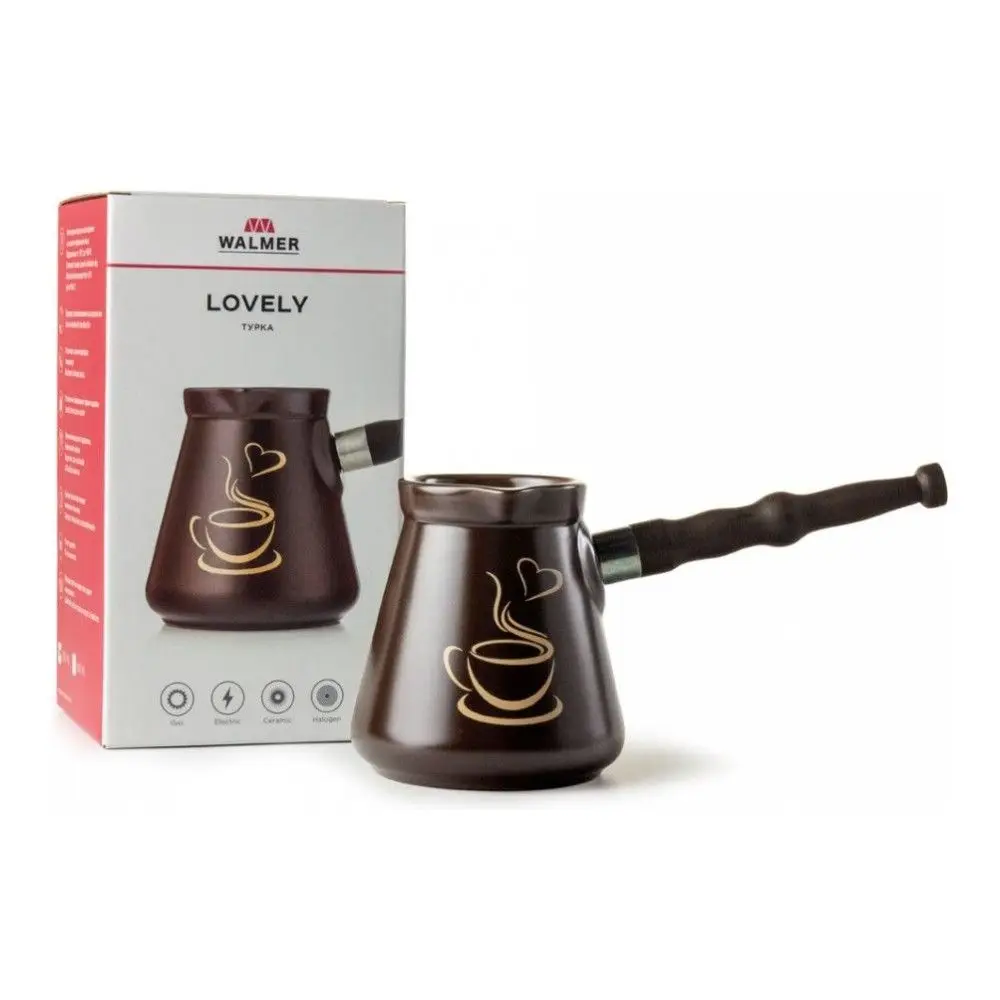 Турка керамическая Walmer Lovely 0 3л цвет шоколад w37000608 | Дом и сад