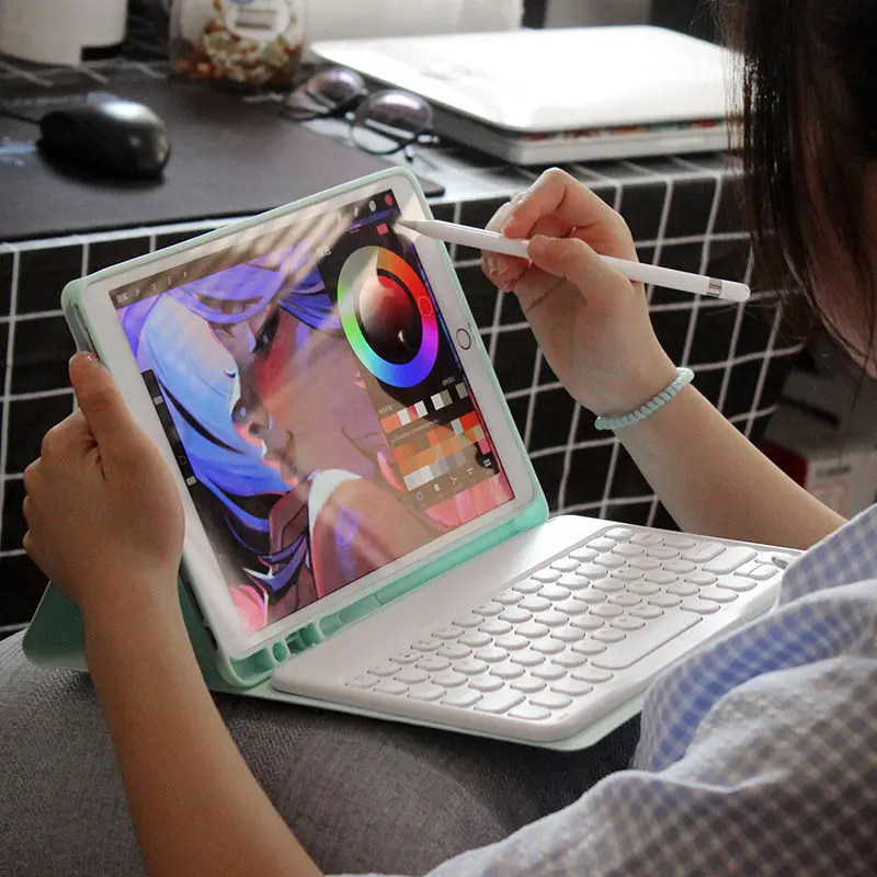 Bluetooth-клавиатура мышь французская Арабская испанская клавиатура беспроводная