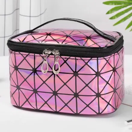 

Multifunctional Women Cosmetic Bag Leather Travel Make Up Necessaries Organizer Zipper Makeup Case Pouch Toiletry Kit Bags