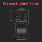 Phaetus Dragon Hotend Voron высокоестандартное потоковое печать ярко Высокое качество для экструдеров Титанов Prusa I3 MK3MK3S 3D принтер