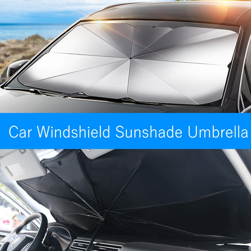 

Car Windshield Sunshade Umbrella Type Sun Shade for Car Window Summer Sun Protection Heat Insulation Cloth for Car Front Shading