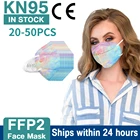 20-50 шт. тай-дай CE FFP2 KN95 маска 5Ply фильтры защитная маска на лицо mascarillas ffp2reutilizable маски маска