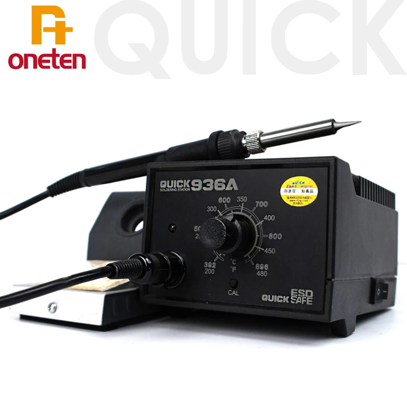 

QUICK 936A 110V/220V Constant Temperature Antistatic 60w Soldering Station Solder Iron Rework Station For SMD Repair