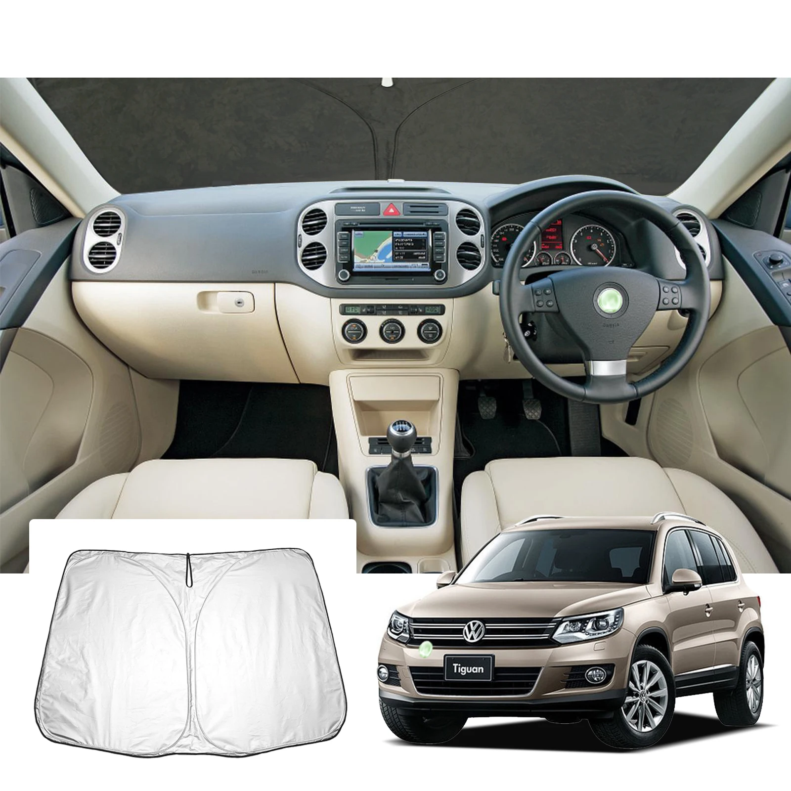 

Автомобильный солнцезащитный козырек на лобовое стекло RUIYA для Tiguan 1th 2009-2015