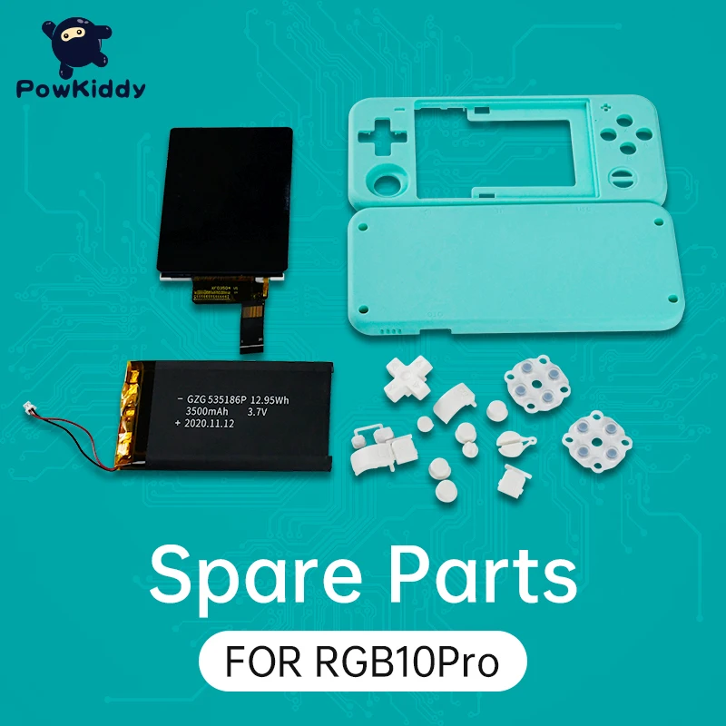 

Powkiddy RGB10 PRO Shell Accessories 3.5IPS Full-Fit Screen Large-Capacity Battery Suitable For RGB10 Modification And Upgrade