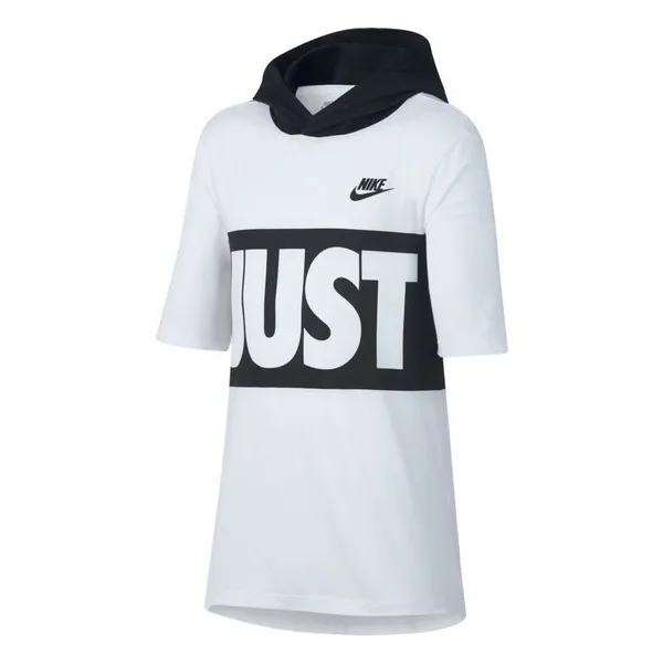 Детская футболка с коротким рукавом Nike B Nsw толстовка капюшоном SS Jdi Band белый