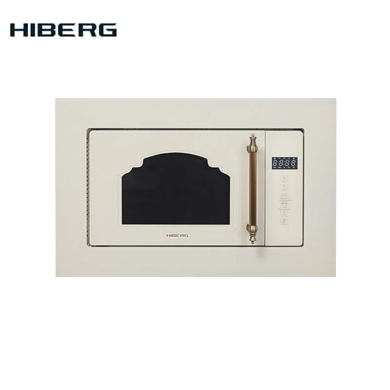 Встраиваемая СВЧ печь HIBERG VM 6502 YR (керамическое дно без поворотного стола 3D волны