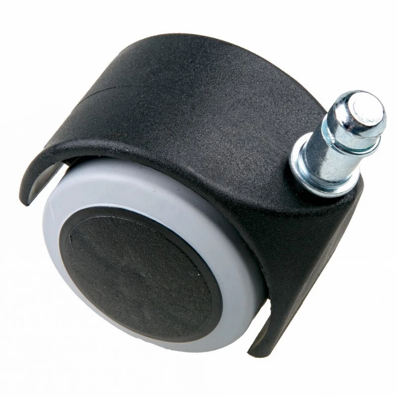 Комплект универсальных колёсиков - роликов 5 шт прорезиненных для кресла шток 11