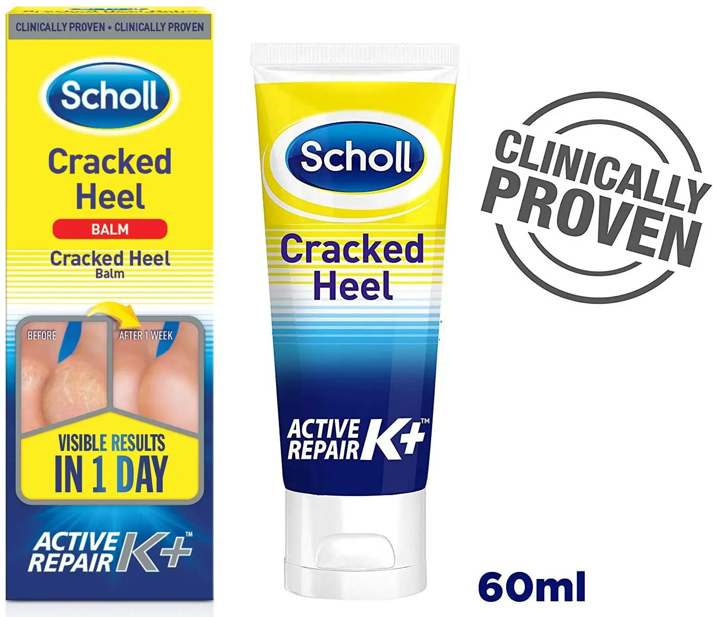 

Scholl Cracked Heel Balm Foot Active Repair 60 Ml