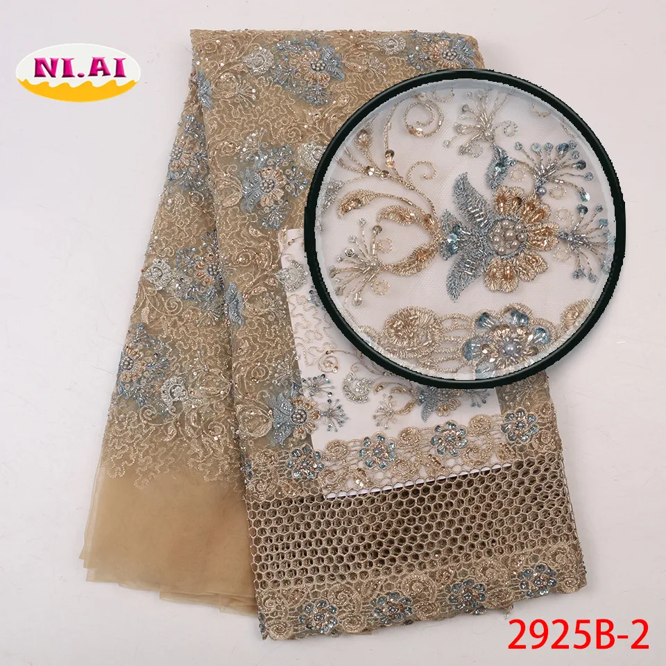 Кружевные тканевые платья с вышивкой новое свадебное кружево ручной работы