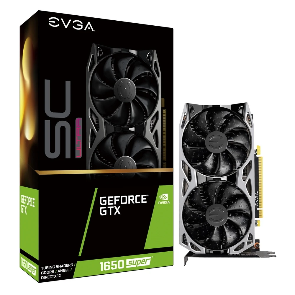 Видеокарта EVGA SC nVidia GeForce GTX 1650 Super 1755MHz 4096MB 12002MHz 128 bit RTL [04G P4 1357 KR]|Видеокарты| |