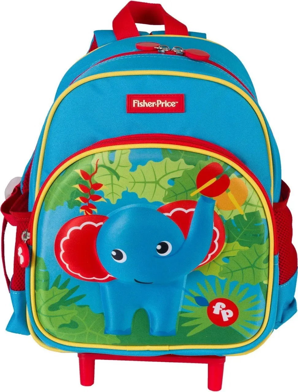 

Fisher-Price 3D рикша-Слон, Детская сумка, рюкзаки с животными для детей, брендовый дизайн, рюкзак для девочек и мальчиков, детский неопрен