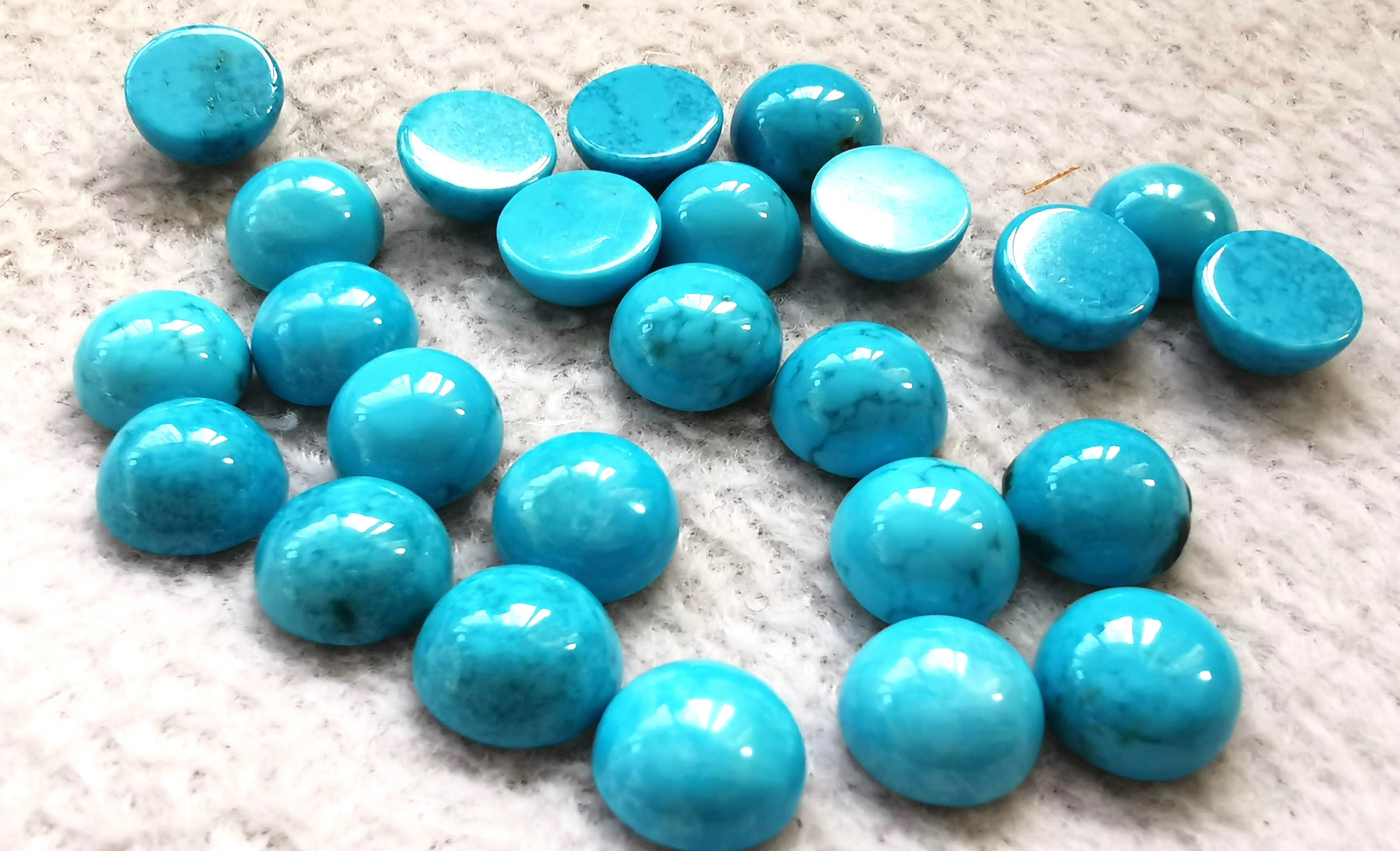 Круглые бусины с кабошонами из бирюзового камня 4 мм 6 8 10 12 оптовая продажа 24