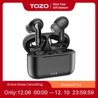 tozo nc2 true wireless bluetooth earphones wireless earbuds with anc noise cancellation with ipx6 waterproof 32h playtime