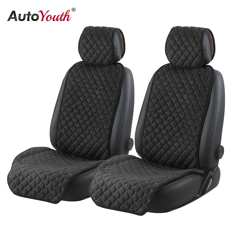 AUTOYOUTH Чехол подушки сиденья автомобиля модный микрофибровый протектор для сиденья автомобиля Защита для всех тренировок для передних 2 сидений