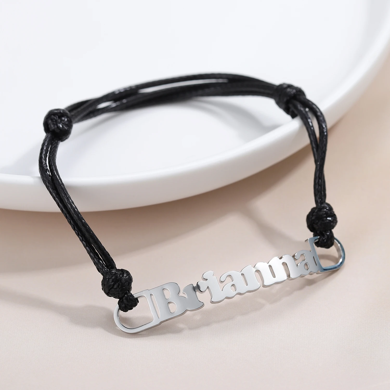 Персонализированная плетеная веревка ручной работы на заказ раньше для него и ее