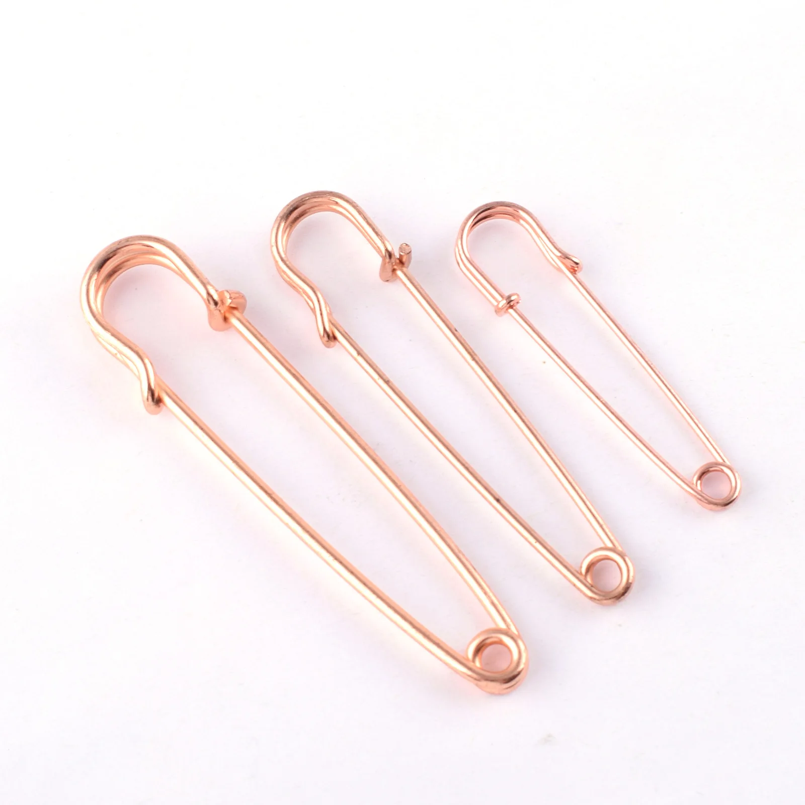 

Rose Gold Premium Large Safety Pins Metal Safety Tag Label Pins Brooch Blankets Skirts Kilt Pin Stitch Markers Pin Sewing