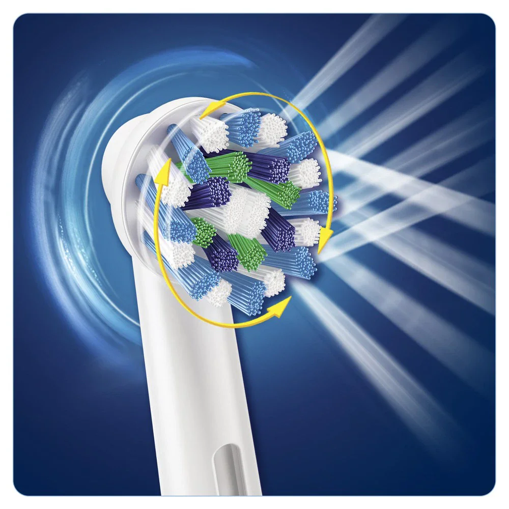 

Original Oral B Replacement Brush Heads Crossaction Sensi Ultrathin 3D White Precision Floss Action Trizone Toothbrush Heads