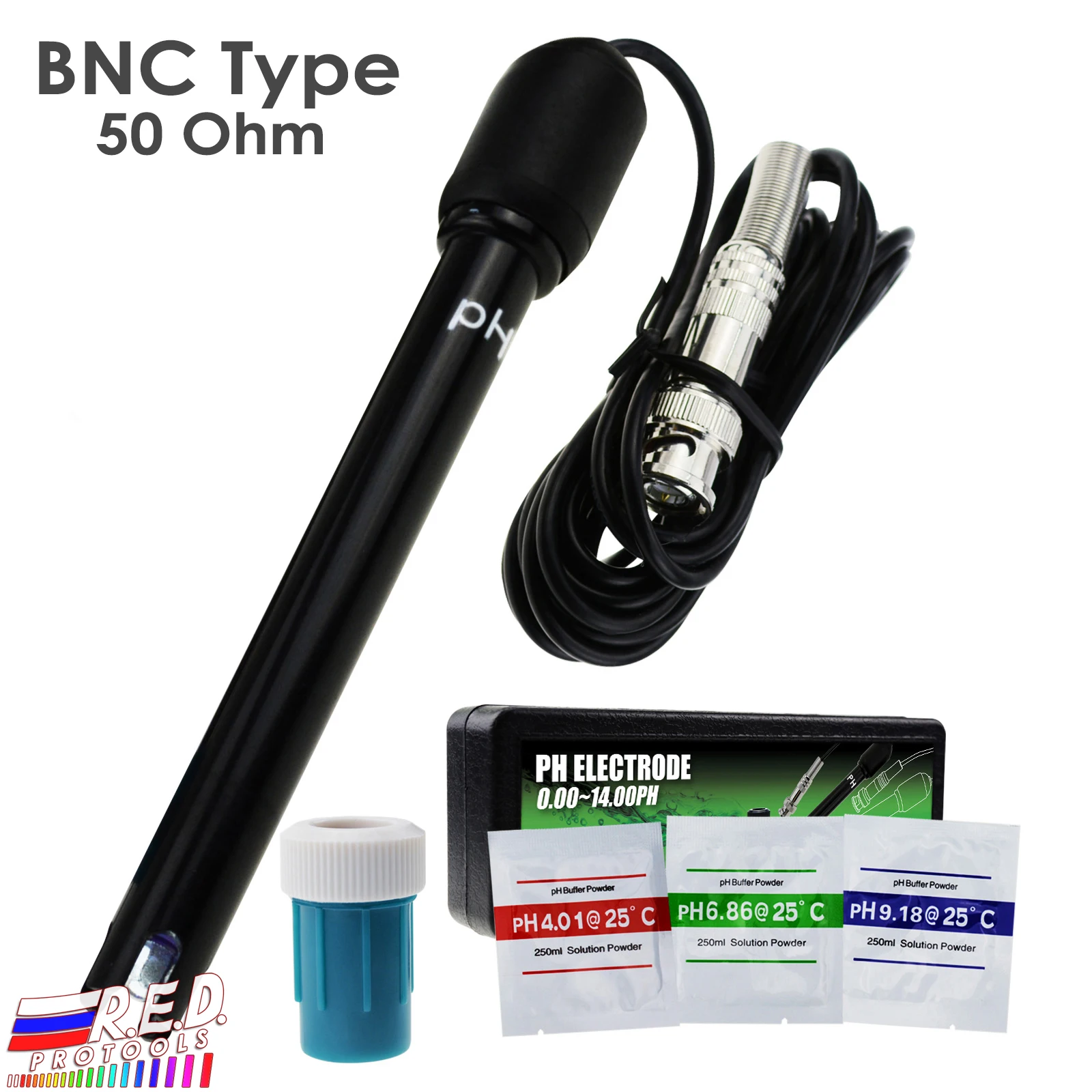 0 14 pH Electrode Probe BNC Connector 300cm Cable for PH Meter Monitor Controller Aquarium Hydroponics Plant Pool Spa|Измерители pH| |