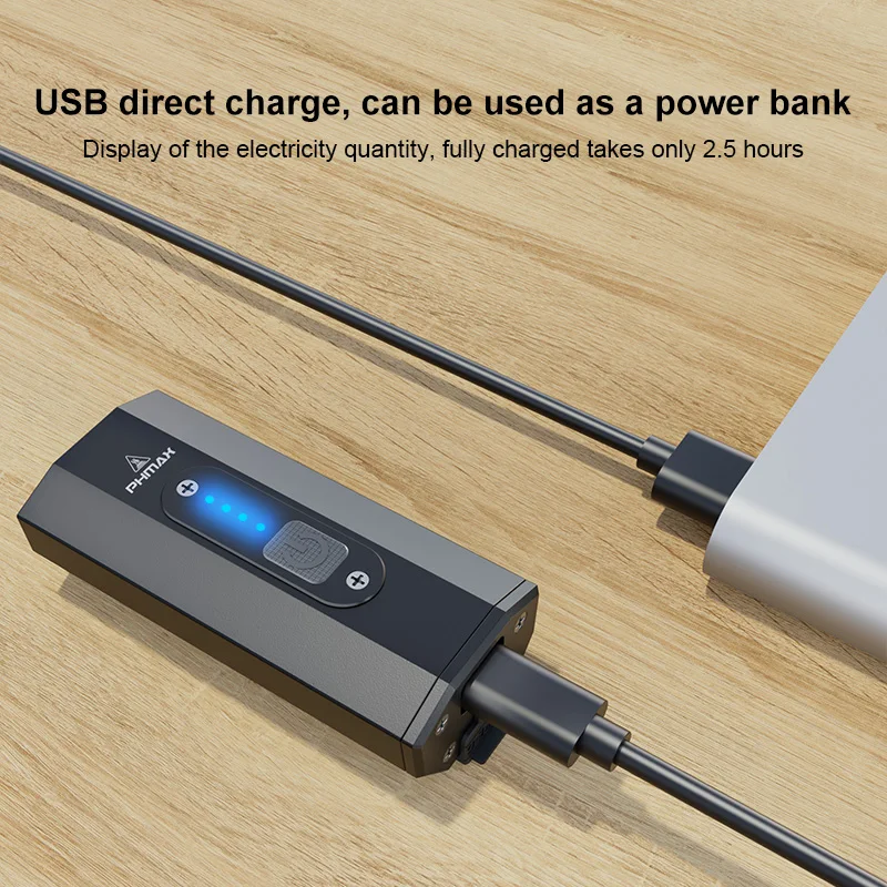 Фонарь велосипедный передний светодиодный 1500 мА · ч 500 лм зарядка через USB | Спорт