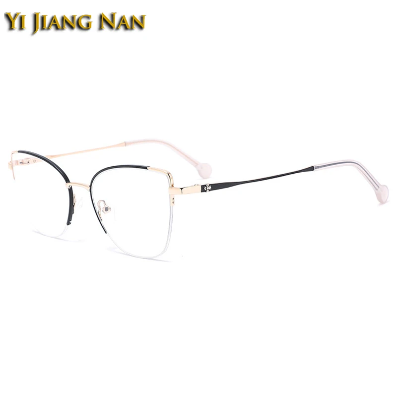 

Cat Eye Women Fashion Optical Prescription Glasses Frame Elegant Trend Spring Hinge Eyeglasses Myopia Spectacles Eyewear